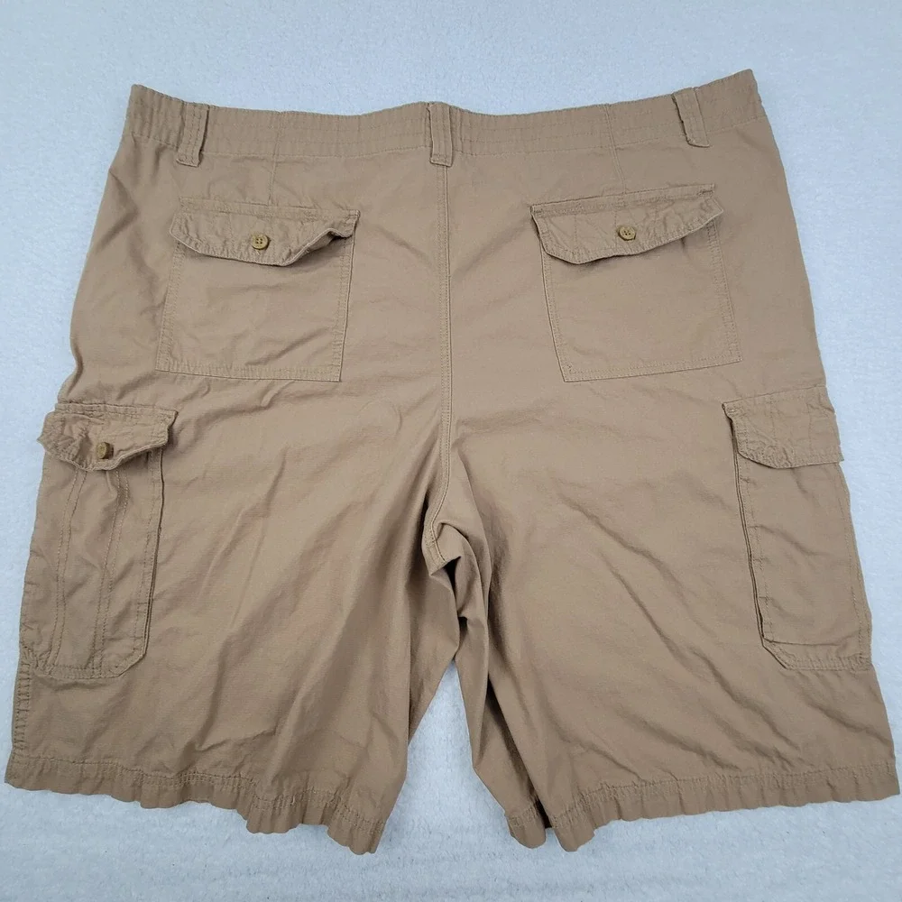 Nat by Nat Nast Cargo‎ Shorts Mens 48 Measures 46 x 11 Khaki Cotton Casual